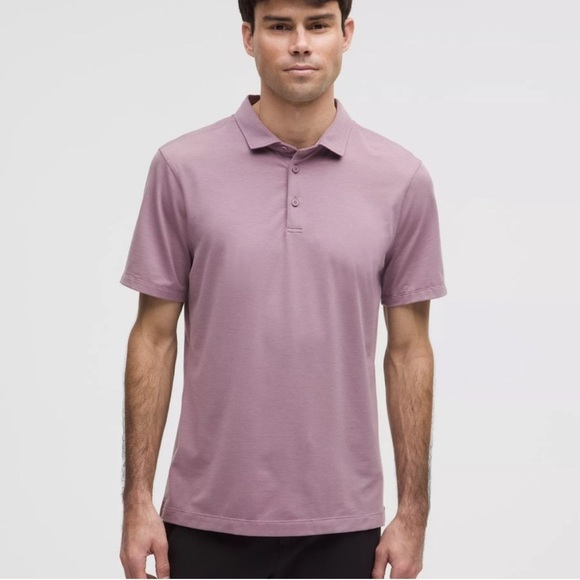 lululemon athletica Other - Lululemon Mens Evolution Lavender Polo Short Sleeve